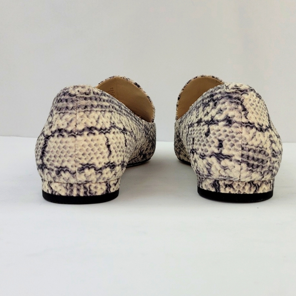 Cole Haan Python Textured Leather Brie Skimmer Fl… - image 4